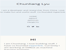 Tablet Screenshot of chunlianglyu.com